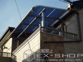 のバルコニー・ベランダ屋根 プレシオステラス R型 屋根タイプ 単体 積雪〜20?対応 施工例