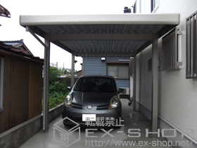 のカーポート ジーポートneo Aタイプ 1台用 角柱仕様 積雪〜100cm対応 施工例
