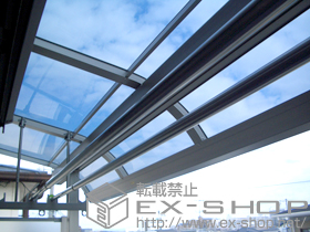 のテラス屋根 ライザーテラスII R型 単体 屋根タイプ 施工例