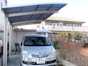 のカーポート カーブポートシグマIII 延長 積雪〜30cm対応 施工例