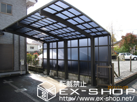 のカーポート レグナスポートシグマIII 3000 積雪〜100cm対応＋サイドパネル 施工例