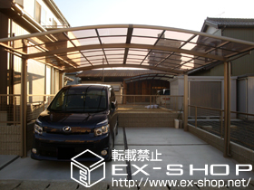 のカーポート カーブポートシグマIII ワイド 積雪〜20cm対応 施工例