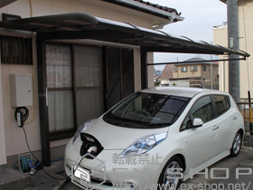 のカーポート ガーナポートシグマIII 樋有 積雪〜30?対応 施工例