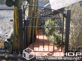 の門扉 コラゾン2型門扉 片開き 柱使用 施工例