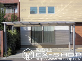 のカーポート エックスルーフ 独立両支持 積雪〜20cm対応 施工例