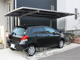 のサイクルポート・駐輪場 カーブポートシグマIII ミニ　積雪〜30cm対応 施工例