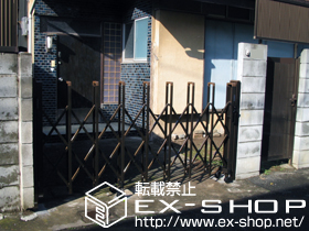 のカーゲート トリップゲート PB型 ノンレール 片開き 施工例