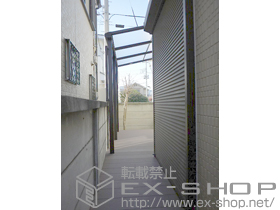 のテラス屋根 ヴェクターテラス F型 単体 テラスタイプ 積雪〜20cm対応+前面パネル 施工例