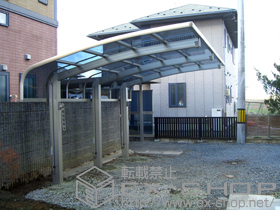 のカーポート レイナキャップポート50 積雪〜50cm対応 施工例