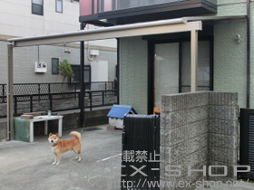 のテラス屋根 ライザーテラスII F型 テラスタイプ 単体 積雪〜20cm対応 施工例