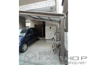 のサイクルポート・駐輪場 カムフィNex F ミニ 積雪〜20cm対応+側面パネル 施工例