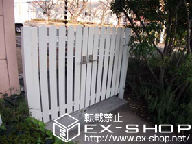 の門扉 ニューセゾンダ門扉A型 両開き 門柱式 施工例