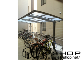 のサイクルポート・駐輪場 カーブポートシグマIII ミニ 延長 積雪〜30cm対応 施工例