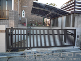 のカーゲート ワイドオーバードアS4型 電動式 施工例