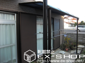 のテラス屋根 プレシオステラス R型 テラスタイプ 単体 積雪〜20cm対応 施工例