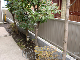 のフェンス・柵 エクスラインフェンス8型 間仕切施工 施工例