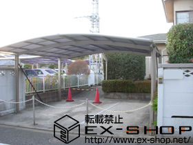 のカーポート カーブポートシグマIII ワイド 積雪〜20cm対応 施工例