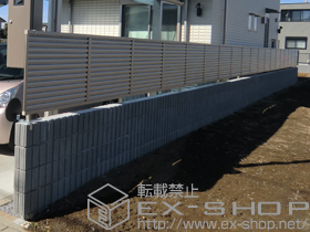 の門扉 プリレオR5型門扉 両開き 柱使用 施工例