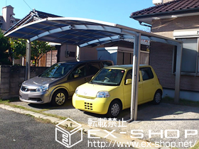 のカーポート プレシオスポート M合掌 積雪〜20cm対応 施工例