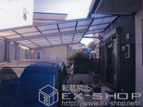 のバルコニー・ベランダ屋根 ライザーテラスII Ｆ型 ルーフタイプ 単体 積雪〜20?対応 施工例