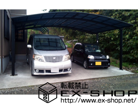 のカーポート カーブポートシグマIII ワイド 積雪〜20cm対応 施工例