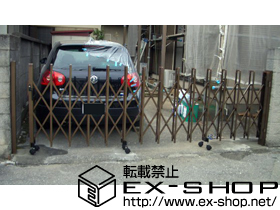 のカーゲート トリップゲート PB型 ノンレール 片開き 41S 施工例