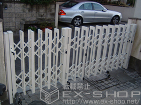 のカーゲート アルシャインII HW型Aタイプ ノンレール 片開き親子仕様 施工例