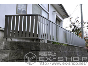 のフェンス・柵 ハイミレーヌR4型フェンス フリーポールタイプ 施工例