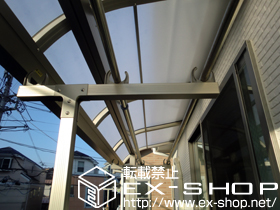 のバルコニー・ベランダ屋根 ライザーテラスII R型 屋根タイプ 単体　積雪〜20cm対応　 施工例