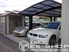 のカーポート カーブポートシグマIII Y合掌 積雪〜20cm対応 施工例