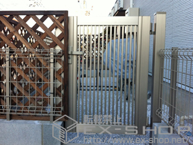 の門扉 プリレオ R2型 片開き 施工例