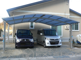 のカーポート プレシオスポート ワイド　積雪〜20cm対応 施工例