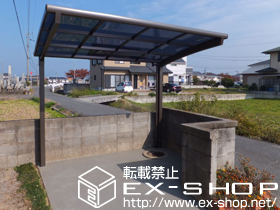 のサイクルポート・駐輪場 カーブパークシグマIII オープンタイプ 積雪〜30cm対応 施工例