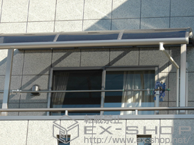 のバルコニー・ベランダ屋根 メニーウェル 2階設置 R2UA型 積雪〜20cm対応 施工例