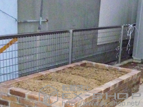 のフェンス・柵 アルメッシュフェンス1型　フリーポール 施工例