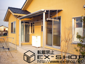 のテラス屋根 ライザーテラスII F型 テラスタイプ 単体 積雪〜20cm対応 施工例