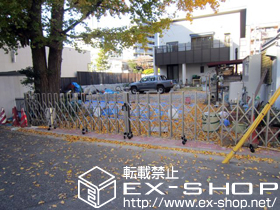 のカーゲート トリップゲートPB型 ノンレール 両開き82W 施工例