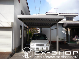 のカーポート ジーポートneo 積雪100cmＡタイプ 4本柱　角柱タイプ 施工例