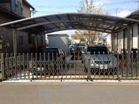 LIXIL リクシル(トステム)のカーポート カーブポートシグマIII ワイド 積雪～30cm対応 施工例