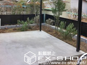 のフェンス・柵 エクスラインフェンス7型 自由柱施工 施工例