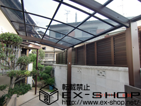 のフェンス・柵 エクスラインフェンス 7型 自由柱仕様 施工例