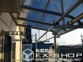 のバルコニー・ベランダ屋根 プレシオステラスR型 屋根タイプ 単体 積雪〜20cm対応 施工例