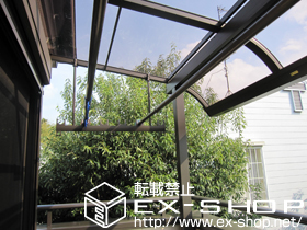 のバルコニー・ベランダ屋根 ライザーテラスII R型 単体 屋根タイプ 積雪〜20cm対応 施工例