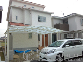 のカーポート カーブポートシグマIII ワイド　積雪〜30cm対応 施工例