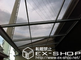 のバルコニー・ベランダ屋根 ライザーテラスII F型 単体 屋根タイプ 積雪〜20cm対応 施工例