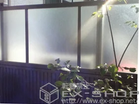 LIXIL リクシル(TOEX)のフェンス アルミ多段柱施工フェンス 施工例