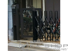 の門扉 プリレオR2型門扉 片開き 柱使用 施工例