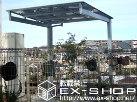 のサイクルポート・駐輪場 マイリッシュ 通常勾配 積雪〜20cm対応 施工例