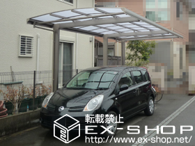 のカーポート キューブポート レギュラー 延長タイプ　積雪〜20cm対応 施工例