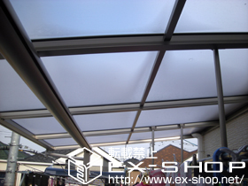 のバルコニー・ベランダ屋根 ヴェクターテラス F型 屋根タイプ 単体 積雪〜20cm対応 施工例